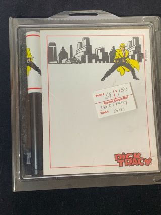Dick Tracy Detective Pen & Note Pad - Walt Disney Warren Beatty Movie