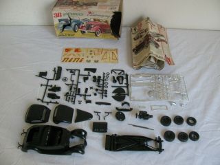 Vintage Amt Trophy Series 1/25 Scale 1936 Ford Customizing Kit Parts Restore