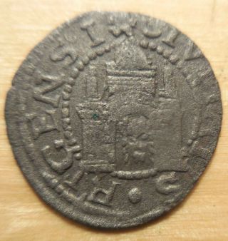 City Of Riga 1569 - 1574 Ad Silver Schilling Castle & Keys About Ef For Type