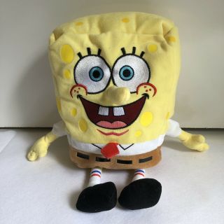 Ty Beanie Buddy Spongebob Squarepants 12 " Fast Euc