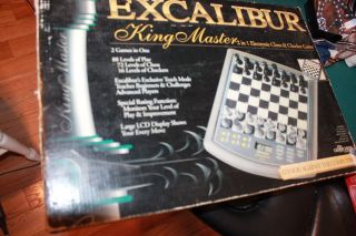 Excalibur King Master Electronic Chess And Checkers Game - 911e