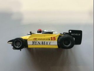 Tyco Slot Car - Renault F1 Black Tail - Yellow And Black F - 1 Race Car