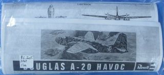 Revell 1:72 Douglas A - 20 Havoc Plastic Aircraft Model Kit H - 115 - 3800u