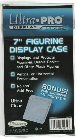 Ultra Pro 7 " Figurine Display Case Clear Plastic Toy Storage Beanie Baby Box
