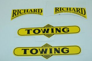 Richard Toys Ride On Towing Truck Decal Set - Pressed Steel - Canada