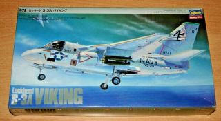 42 - K13 Hasegawa 1/72nd Scale Lockheed S - 3a Viking Plastic Model Kit