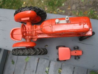 VINTAGE ALLIS CHALMERS WD45 1/16 SCALE and SMALL AC 8070 TRACTORS BY ERTL 3