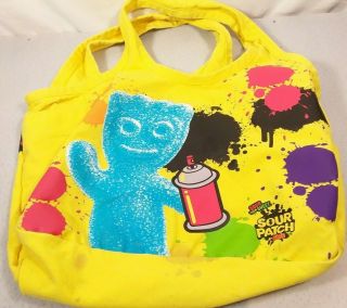 Sour Patch Kids Candy Tote Bag Sour Then Sweet Spray Paint Graffiti 2/19