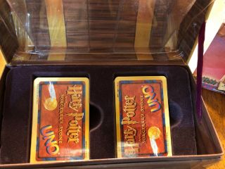 Harry Potter UNO Special Edition Card Game Mattel 2000 in Treasure Chest Box 3