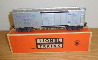 Lionel Postwar 6464 - 1 Western Pacific Silver Boxcar O Gauge Train Boxed