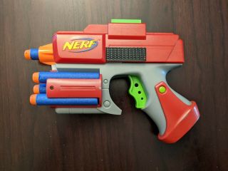 Nerf Crossfire Sidearm Pistol Revolver Dart Tag Gun Strikefire Blaster With Dart