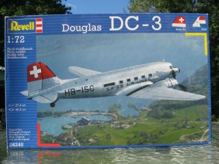 Revell Germany 1/72 Douglas Dc - 3 Swissair/klm 04248
