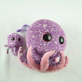 Ty Beanie Boos Legs The Octopus Medium & Key Chain Plush Stuffed Animals