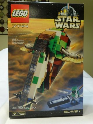 Lego Star Wars 7144 Slave I Complete Minifig Box