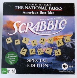 Scrabble Crossword Game National Parks Special Edition Ken Burns