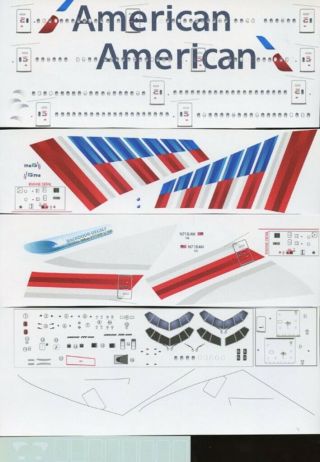 Nazca Decals 1:144 Boeing 777 - 300ER American Airlines Decal AAL - 003 2