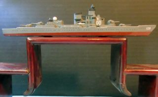Battleship Military Diecast Metal Toy Wheels Wheeled Zj - 3 Miniature Windup Ship