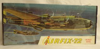 Vintage Airfix 72 Halifax B Mk Iii Bomber Plane Model 2 - 129