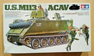 43 - 35135c Tamiya 1/35 Scale Us Army M113 Acav Plastic Model Kit