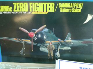 Hasegawa Hobby Kits 1/32 Scale A6m5c Zero Fighter/samurai Pilot Kit Sp 34:2200