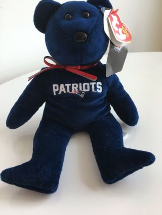 Ty Beanie Baby England Patriots The Nfl Football Bear (8 Inch)