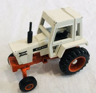 Vintage 1980s Ertl Case Agri - King Tractor W/ Cab 1:64 Scale Metal Die Cast