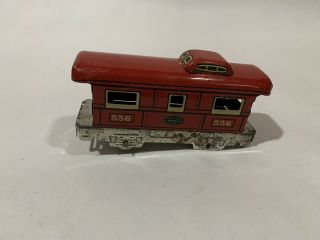 Vintage O Scale Marx 556 York Central Lines 6 " Tin Litho Caboose Parts