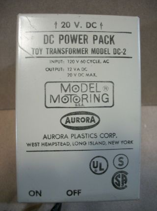 Aurora Model Motoring Dc Power Pack