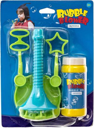 Bubble Wand Kit - Includes Multi - Blow Wand,  Bubble Solution,  Dipping Dish 2 Bo.