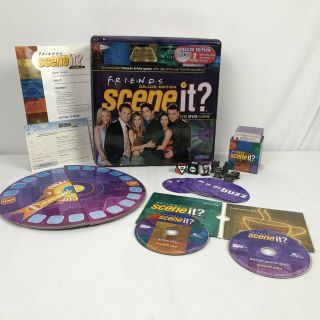 Friends Scene It Deluxe Edition Tin Dvd Game Complete