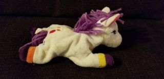 Lisa Frank Lollipop Horse Pony Rainbow Beanie Plush 1998 3