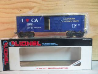 Lionel Train I Love Ca California State 40 