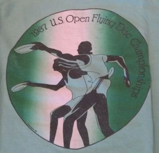 1987 Us Open Frisbee Flying Disc Championships T Shirt Wham - O Disc Golf Medium
