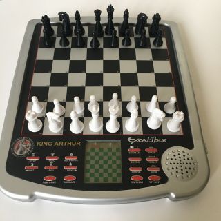 Electronic Chess Excalibur King Arthur Advanced Computer Chess Set Pre - Owned