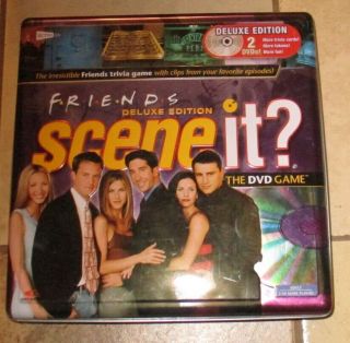 Friends Scene It? Deluxe Edition Dvd Game Collectors Tin Complete