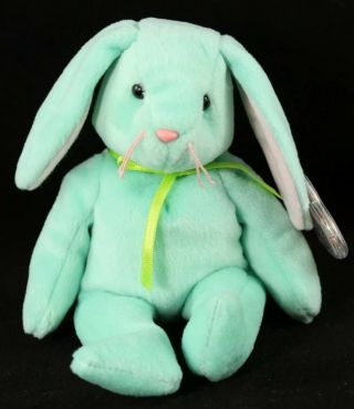 Ty Beanie Baby Hippity Bunny Rabbit Plush Stuffed Animal 1996 Pvc
