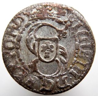 1620 Semigalia Livonia Sigismund Iii Medieval Hammered Silver Coin