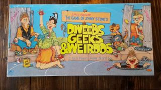 Dweebs Geeks And Wierdos Board Game (nearly Complete) Very 80s