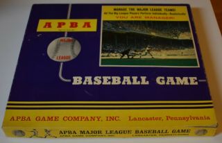 1980 Apba Baseball Game W/ Team Cards (missing Twins & Blue Jays)