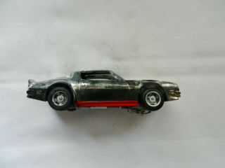 VINTAGE TYCO SLOT CAR - SILVER WITH RED EAGLE 2