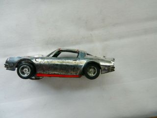 VINTAGE TYCO SLOT CAR - SILVER WITH RED EAGLE 3