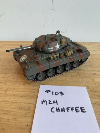 Built 1/35 Wwii Us M24 Chaffee Light Tank Painted Detailed