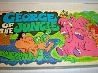 Complete George Of The Jungle Board Game (1968) Parker Brothers