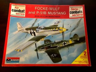 Monogram Focke - Wulf And P - 51b Mustang Model 6081 Air Combat Series 1:48