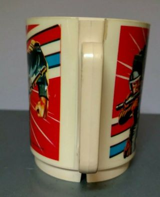 Vintage 1982 Hasbro G.  I.  Joe Hero Plastic Drinking Cup Deka 10 Oz.  Mug 2