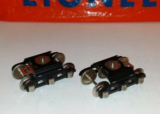 2 Lionel 6 Wheel Trucks,  For 2426w Or Madison Cars,  & Ready To Use 2