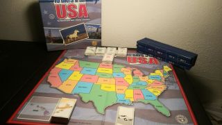 10 Ten Days In The Usa Board Game By Alan Moon Complete