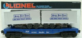 Lionel 6 - 16307 Nickel Plate Road Flatcar W/trailers Ln/box