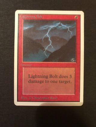 Unlimited Lightning Bolt - Mtg - Magic The Gathering - Red Common