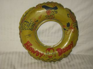 1950s Howdy Doody Swim Ring Inflatable Pool Water Tv Toy Ideal Corp.  Pre - Owned